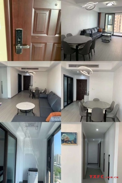 世茂璀璨天宸简装好房3房/2厅/1卫朝南102平米3200元/月