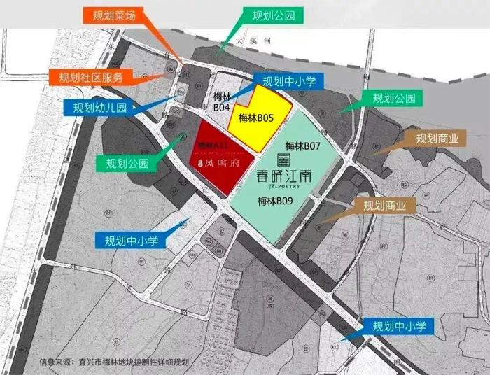 建发竞得宜兴梅林A03地块！ 楼面价达19517.64 元/㎡ ！