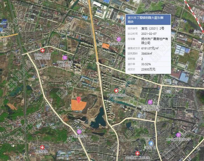 丁蜀青龙山H地块出让！上限楼面单价约9841元/㎡！