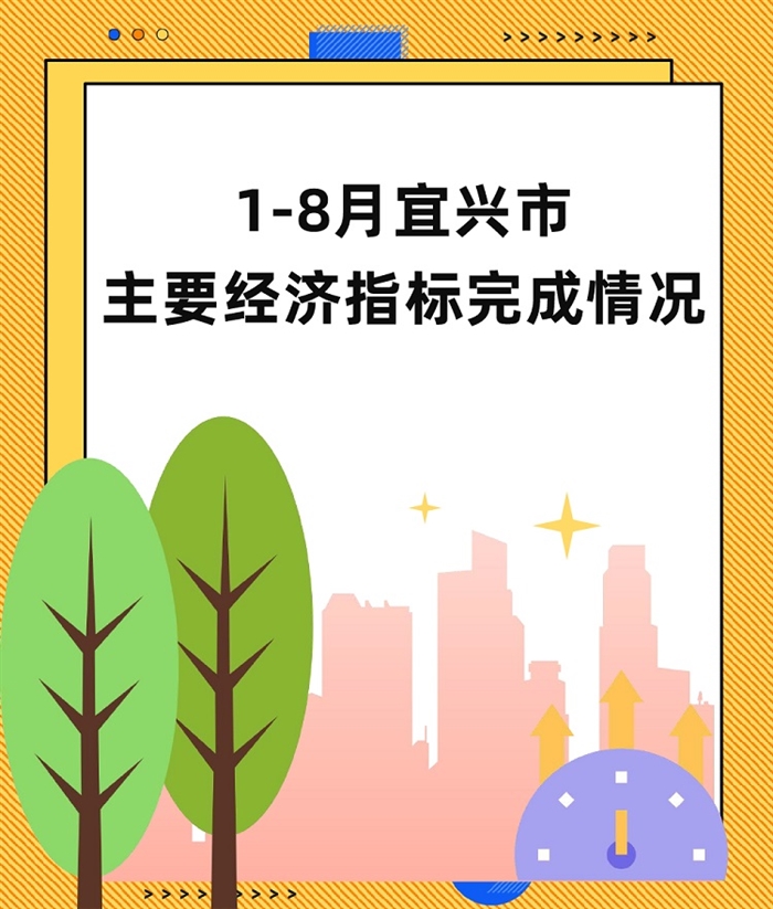 1-8月宜兴市主要经济指标完成情况